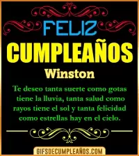 Frases de Cumpleaños Winston